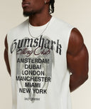 Vengeance Graphic Tank oversized fit Soft White/Wash - Unmatched Supply-GYMSHARK