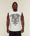 Vengeance Graphic Tank oversized fit Soft White/Wash - Unmatched Supply-GYMSHARK