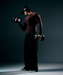 Vengeance Long Sleeve T-Shirt muscle fit Cherry Purple/Black - Unmatched Supply-GYMSHARK