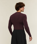 Vengeance Long Sleeve T-Shirt muscle fit Cherry Purple/Black - Unmatched Supply-GYMSHARK