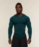 Vengeance Long Sleeve T-Shirt muscle fit Tactical Teal/Black - Unmatched Supply-GYMSHARK
