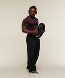 Vengeance T-Shirt muscle fit Cherry Purple/Black - Unmatched Supply-GYMSHARK