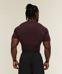 Vengeance T-Shirt muscle fit Cherry Purple/Black - Unmatched Supply-GYMSHARK
