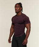 Vengeance T-Shirt muscle fit Cherry Purple/Black - Unmatched Supply-GYMSHARK