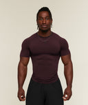 Vengeance T-Shirt muscle fit Cherry Purple/Black - Unmatched Supply-GYMSHARK