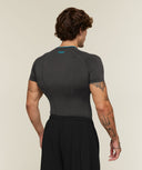 Vengeance T-Shirt muscle fit Onyx Grey/Brand Blue - Unmatched Supply-GYMSHARK