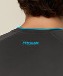 Vengeance T-Shirt muscle fit Onyx Grey/Brand Blue - Unmatched Supply-GYMSHARK