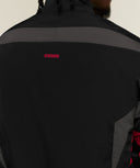 Vengeance Track Jacket oversized fit Black/Onyx Grey/Carmine Red - Unmatched Supply-GYMSHARK