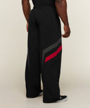 Vengeance Track Pants oversized fit Black/Onyx Grey/Carmine Red - Unmatched Supply-GYMSHARK