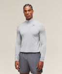 Vital 1/4 Zip slim fit Light Grey/Smokey Grey - Unmatched Supply-GYMSHARK