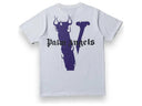 VLONE X PALM ANGELS WHITE/PURPLE - Unmatched Kicks - VLONE