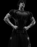 Void Tech™ Arachnid Venom Texture shortsleeve Compression [VOID BLACK] - Unmatched Supply-Breathedivinity
