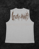 Waffle Knit Cut-off Tee [CREAME BRULEE] - Unmatched Supply-Breathedivinity