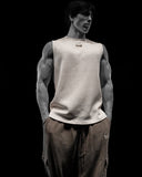 Waffle Knit Cut-off Tee [CREAME BRULEE] - Unmatched Supply-Breathedivinity