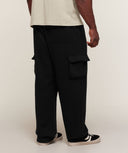 Washed Lifting Cargo Pants oversized fit Black/Wash - Unmatched Supply-GYMSHARK