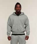 Washed Lifting Hoodie oversized fit Smokey Grey/Wash - Unmatched Supply-GYMSHARK