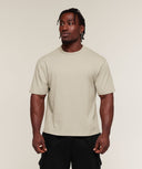 Washed Lifting T-Shirt oversized fit Chalk Beige/Wash - Unmatched Supply-GYMSHARK