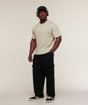 Washed Lifting T-Shirt oversized fit Chalk Beige/Wash - Unmatched Supply-GYMSHARK