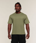 Washed Lifting T-Shirt oversized fit Grounded Green/Wash - Unmatched Supply-GYMSHARK