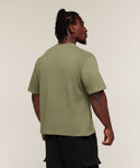 Washed Lifting T-Shirt oversized fit Grounded Green/Wash - Unmatched Supply-GYMSHARK