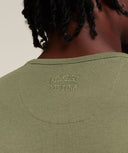Washed Lifting T-Shirt oversized fit Grounded Green/Wash - Unmatched Supply-GYMSHARK