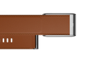 Whoop 5.0 Leatherluxe Straight Chestnut/Cream with Titanium Band (12 Month Peak Subscription Included) - Unmatched Kicks - whoop