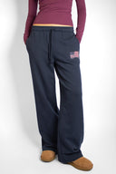 Wide-leg joggers with USA flag - Unmatched Supply-SUBDUED