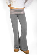 Wide-leg trousers with turn-up hem - Unmatched Supply-SUBDUED