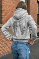 Wings zip-up hoodie - Unmatched Supply-SUBDUED