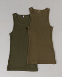 Zero Ribbed Tank 2pk - Signature Green / Signature Brown - Unmatched Kicks - Alphalete