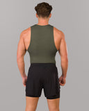Zero Ribbed Tank 2pk - Signature Green / Signature Brown - Unmatched Kicks - Alphalete