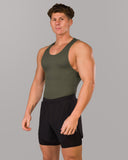 Zero Ribbed Tank 2pk - Signature Green / Signature Brown - Unmatched Kicks - Alphalete