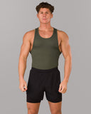 Zero Ribbed Tank 2pk - Signature Green / Signature Brown - Unmatched Kicks - Alphalete